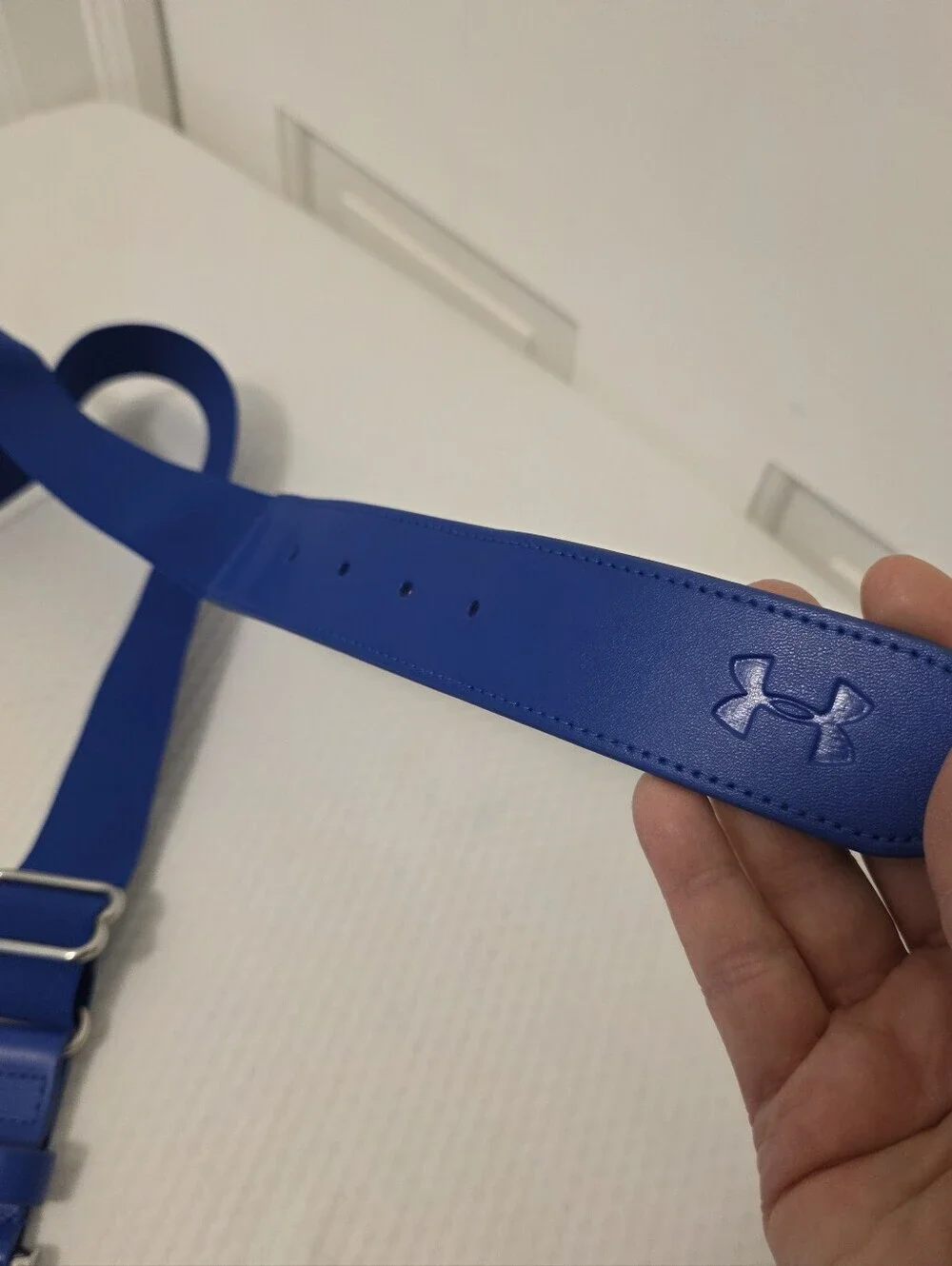 EC Under Armour Royal Blue Elastic Belt with Silver Buckle For Baseball OSFM
